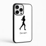 כיסוי בעיצוב אישי עם השם שלך לדגם - Apple iPhone 16 Pro Max בעיצוב רץ רץ אישה
