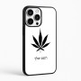 כיסוי בעיצוב אישי עם השם שלך לדגם - Apple iPhone 16 Pro Max בעיצוב עלה מריחואנה - גראס