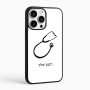 כיסוי בעיצוב אישי עם השם שלך לדגם - Apple iPhone 16 Pro Max בעיצוב סטטוסקופ רופא