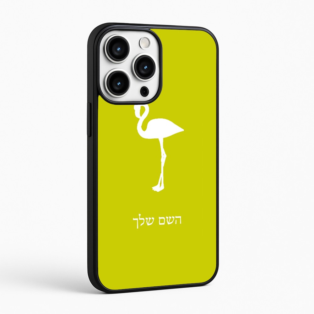 כיסוי בעיצוב אישי עם השם שלך לדגם - Apple iPhone 16 Pro Max בעיצוב אנפה