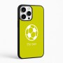 כיסוי בעיצוב אישי עם השם שלך לדגם - Apple iPhone 16 Pro Max בעיצוב כדורגל כדור כדורגל