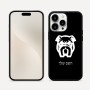 כיסוי בעיצוב אישי עם השם שלך לדגם - Apple iPhone 16 Pro Max בעיצוב פרצוף בולדוג