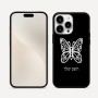 כיסוי בעיצוב אישי עם השם שלך לדגם - Apple iPhone 16 Pro Max בעיצוב פרפר