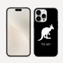 כיסוי בעיצוב אישי עם השם שלך לדגם - Apple iPhone 16 Pro Max בעיצוב קנגורו