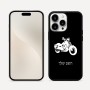 כיסוי בעיצוב אישי עם השם שלך לדגם - Apple iPhone 16 Pro Max בעיצוב הארלי-דיווידסון