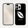 כיסוי בעיצוב אישי עם השם שלך לדגם - Apple iPhone 16 Pro Max בעיצוב שפתיים - נשיקה