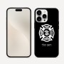 כיסוי בעיצוב אישי עם השם שלך לדגם - Apple iPhone 16 Pro Max בעיצוב כבאי - תגית