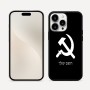 כיסוי בעיצוב אישי עם השם שלך לדגם - Apple iPhone 16 Pro Max בעיצוב פטיש ומגל