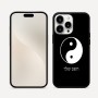 כיסוי בעיצוב אישי עם השם שלך לדגם - Apple iPhone 16 Pro Max בעיצוב סמל יינג יאנג