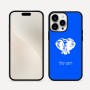 כיסוי בעיצוב אישי עם השם שלך לדגם - Apple iPhone 16 Pro Max בעיצוב ראש פיל