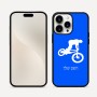 כיסוי בעיצוב אישי עם השם שלך לדגם - Apple iPhone 16 Pro Max בעיצוב רוכב אופניים