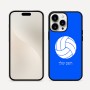 כיסוי בעיצוב אישי עם השם שלך לדגם - Apple iPhone 16 Pro Max בעיצוב כדור כדורעף