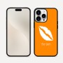 כיסוי בעיצוב אישי עם השם שלך לדגם - Apple iPhone 16 Pro Max בעיצוב שפתיים - נשיקה
