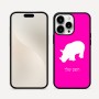 כיסוי בעיצוב אישי עם השם שלך לדגם - Apple iPhone 16 Pro Max בעיצוב קרנף