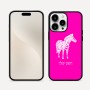 כיסוי בעיצוב אישי עם השם שלך לדגם - Apple iPhone 16 Pro Max בעיצוב זברה