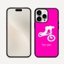 כיסוי בעיצוב אישי עם השם שלך לדגם - Apple iPhone 16 Pro Max בעיצוב רוכב אופניים