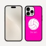 כיסוי בעיצוב אישי עם השם שלך לדגם - Apple iPhone 16 Pro Max בעיצוב כדור כדורעף