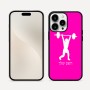 כיסוי בעיצוב אישי עם השם שלך לדגם - Apple iPhone 16 Pro Max בעיצוב הרמת משקולות