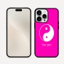 כיסוי בעיצוב אישי עם השם שלך לדגם - Apple iPhone 16 Pro Max בעיצוב סמל יינג יאנג