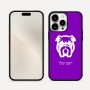 כיסוי בעיצוב אישי עם השם שלך לדגם - Apple iPhone 16 Pro Max בעיצוב פרצוף בולדוג