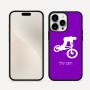 כיסוי בעיצוב אישי עם השם שלך לדגם - Apple iPhone 16 Pro Max בעיצוב רוכב אופניים