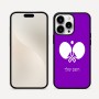 כיסוי בעיצוב אישי עם השם שלך לדגם - Apple iPhone 16 Pro Max בעיצוב פינג פונג