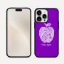 כיסוי בעיצוב אישי עם השם שלך לדגם - Apple iPhone 16 Pro Max בעיצוב הדפס תפוח