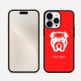 כיסוי בעיצוב אישי עם השם שלך לדגם - Apple iPhone 16 Pro Max בעיצוב פרצוף בולדוג
