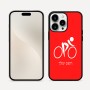 כיסוי בעיצוב אישי עם השם שלך לדגם - Apple iPhone 16 Pro Max בעיצוב אופניים אולימפיים
