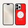 כיסוי בעיצוב אישי עם השם שלך לדגם - Apple iPhone 16 Pro Max בעיצוב כדור כדורעף