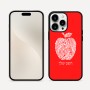 כיסוי בעיצוב אישי עם השם שלך לדגם - Apple iPhone 16 Pro Max בעיצוב הדפס תפוח