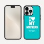כיסוי בעיצוב אישי עם השם שלך לדגם - Apple iPhone 16 Pro Max בעיצוב אוהבת את החבר שלי