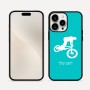 כיסוי בעיצוב אישי עם השם שלך לדגם - Apple iPhone 16 Pro Max בעיצוב רוכב אופניים