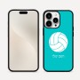 כיסוי בעיצוב אישי עם השם שלך לדגם - Apple iPhone 16 Pro Max בעיצוב כדור כדורעף