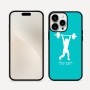 כיסוי בעיצוב אישי עם השם שלך לדגם - Apple iPhone 16 Pro Max בעיצוב הרמת משקולות