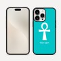 כיסוי בעיצוב אישי עם השם שלך לדגם - Apple iPhone 16 Pro Max בעיצוב אנק - מפתח החיים המצרי