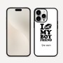 כיסוי בעיצוב אישי עם השם שלך לדגם - Apple iPhone 16 Pro Max בעיצוב נשקי את חבר שלי