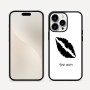 כיסוי בעיצוב אישי עם השם שלך לדגם - Apple iPhone 16 Pro Max בעיצוב שפתיים - נשיקה