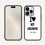 כיסוי בעיצוב אישי עם השם שלך לדגם - Apple iPhone 16 Pro Max בעיצוב אוהב את החברה שלי