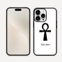 כיסוי בעיצוב אישי עם השם שלך לדגם - Apple iPhone 16 Pro Max בעיצוב אנק - מפתח החיים המצרי