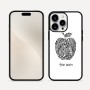 כיסוי בעיצוב אישי עם השם שלך לדגם - Apple iPhone 16 Pro Max בעיצוב הדפס תפוח