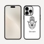 כיסוי בעיצוב אישי עם השם שלך לדגם - Apple iPhone 16 Pro Max בעיצוב חמסה - קבלה