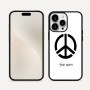כיסוי בעיצוב אישי עם השם שלך לדגם - Apple iPhone 16 Pro Max בעיצוב סמל השלום