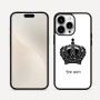 כיסוי בעיצוב אישי עם השם שלך לדגם - Apple iPhone 16 Pro Max בעיצוב כתר מלכותי
