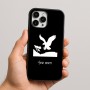 כיסוי בעיצוב אישי עם השם שלך לדגם - Apple iPhone 16 Pro Max בעיצוב נשר אמריקאי