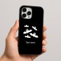 כיסוי בעיצוב אישי עם השם שלך לדגם - Apple iPhone 16 Pro Max בעיצוב עטלפים