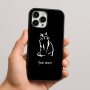 כיסוי בעיצוב אישי עם השם שלך לדגם - Apple iPhone 16 Pro Max בעיצוב חתול