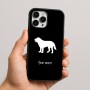 כיסוי בעיצוב אישי עם השם שלך לדגם - Apple iPhone 16 Pro Max בעיצוב כלב