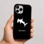 כיסוי בעיצוב אישי עם השם שלך לדגם - Apple iPhone 16 Pro Max בעיצוב כריש ראש פטיש