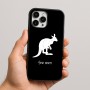 כיסוי בעיצוב אישי עם השם שלך לדגם - Apple iPhone 16 Pro Max בעיצוב קנגורו